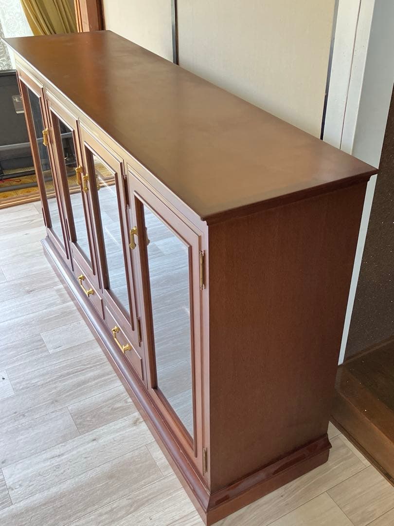 マルニ木工 地中海ロイヤルシリーズ サイドボード キャビネット カップボード