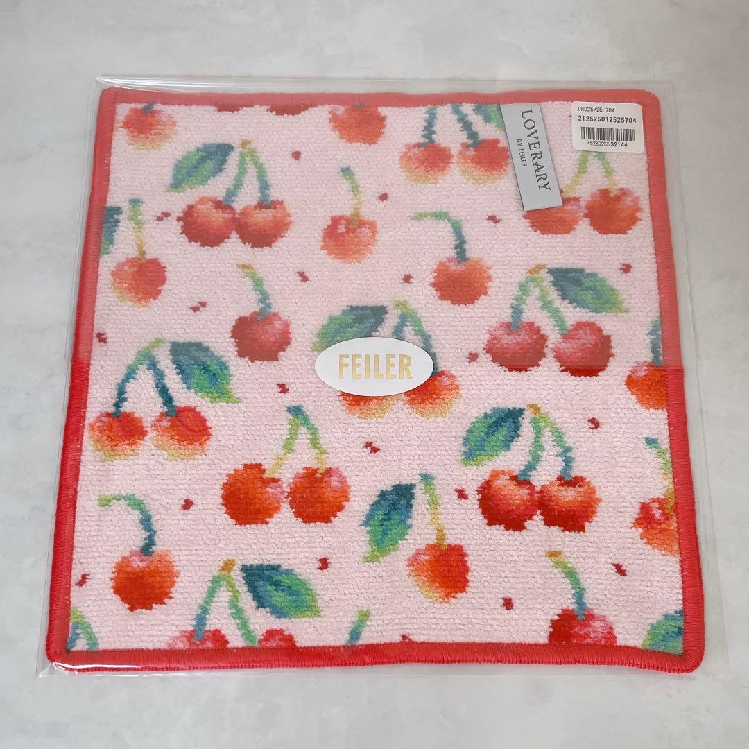 【未開封】FIELER フェイラー チェリードット ポーチ＆ハンカチ 2点セット