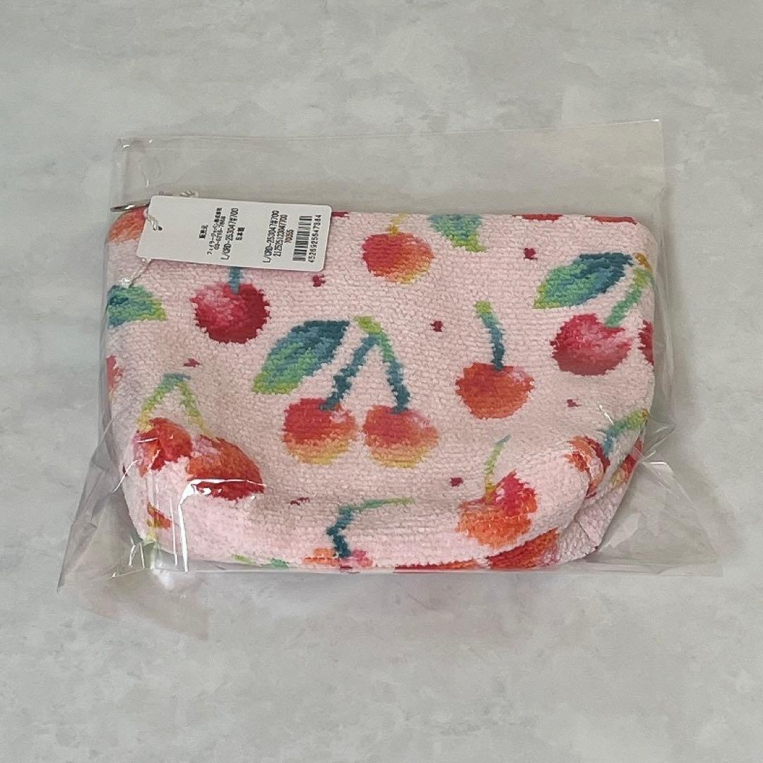 【未開封】FIELER フェイラー チェリードット ポーチ＆ハンカチ 2点セット