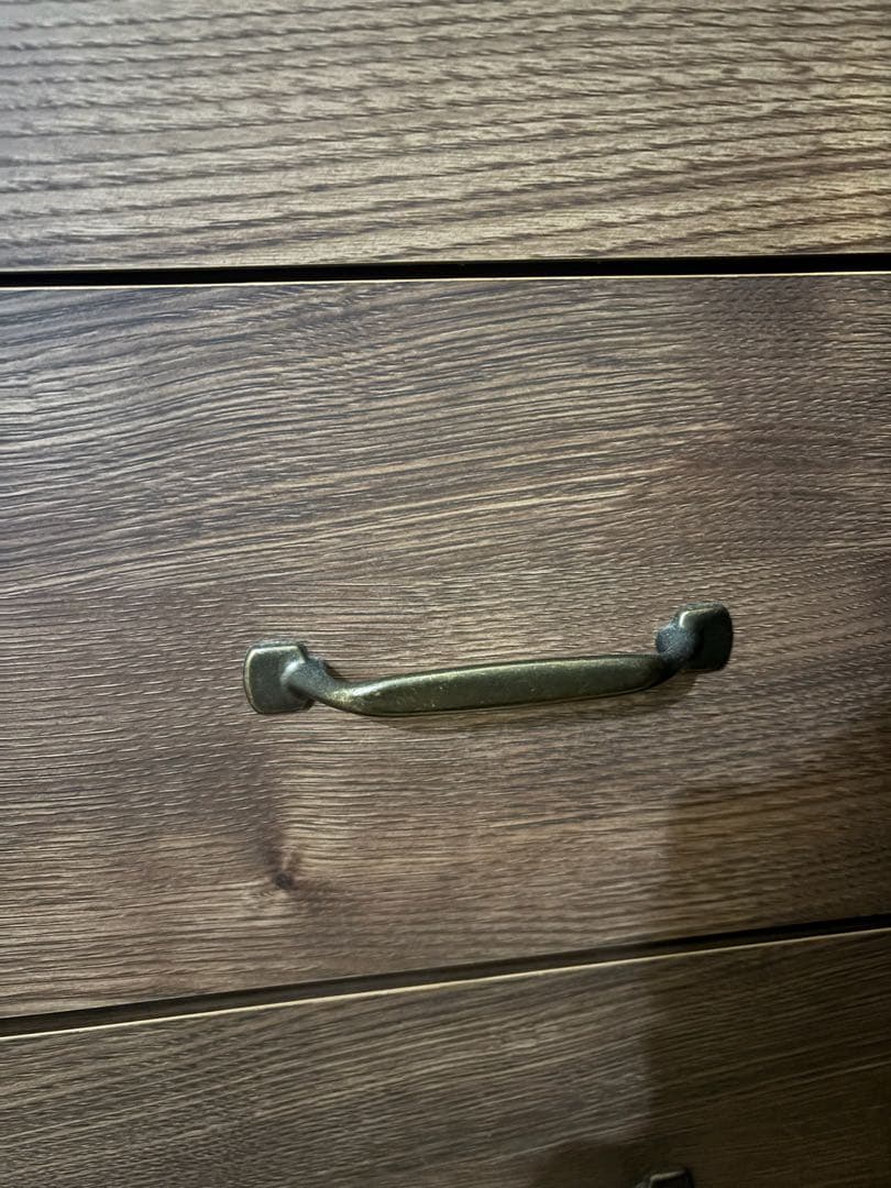 LOWYA タンス　チェスト　ロータイプ　アンティークブラウン