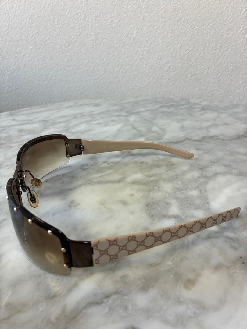 GUCCIサングラス スタッズ ブラウン グラデーション