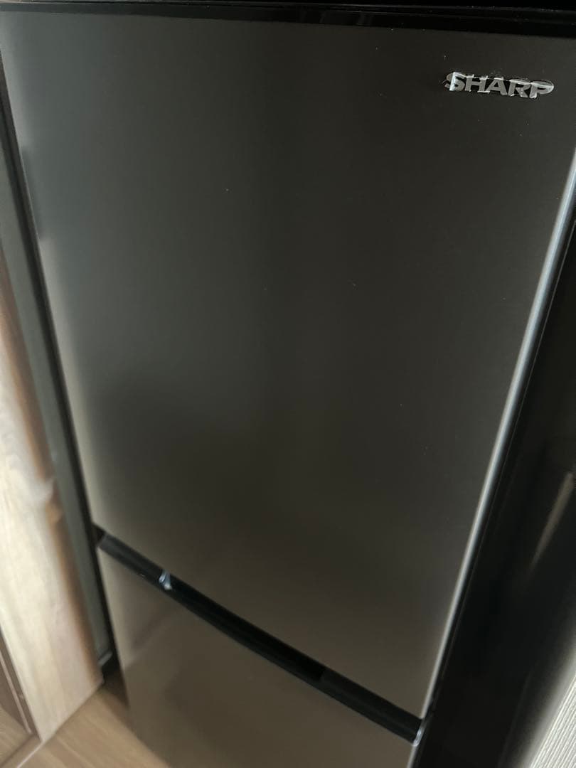シャープ SJD15K 2ドア冷蔵庫 152L マットダークグレー