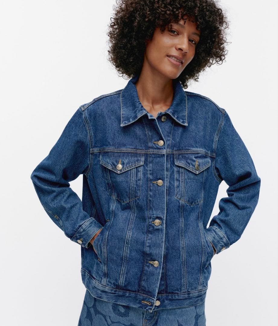 美品マリメッコMaridenim Murros Unikko デニムジャケット