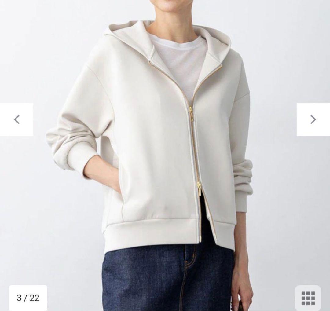 【新品未使用】23区 コットンエアーダンボールコクーンフーディ タグに欠損あり