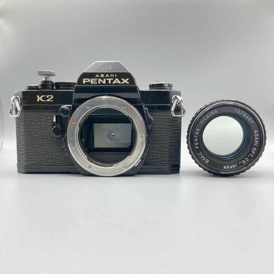 PENTAX K2 フイルムカメラ SMC 50mm F1.4 MF レンズ