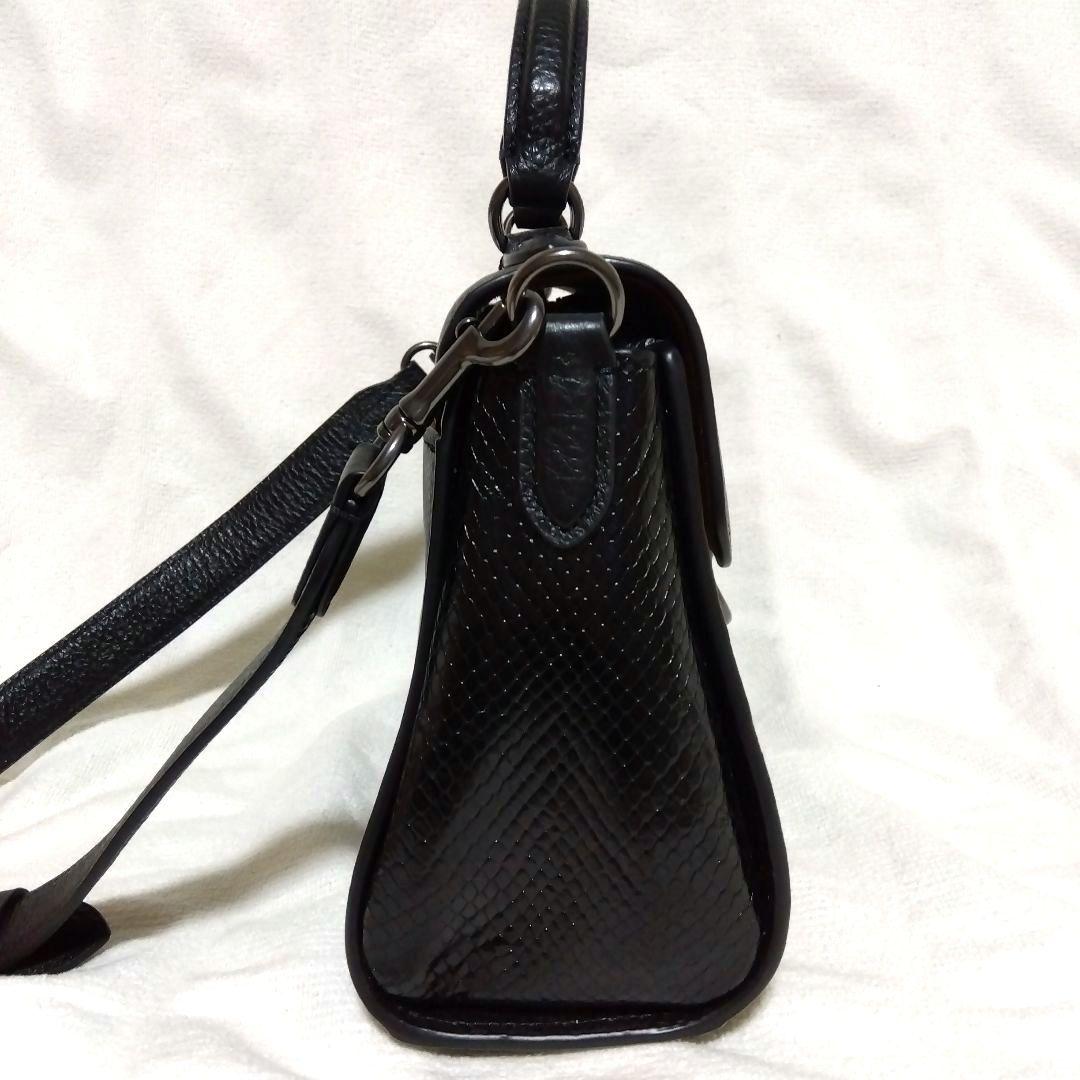 COACH モーガントップハンドル ショルダーバッグ 2way レザー