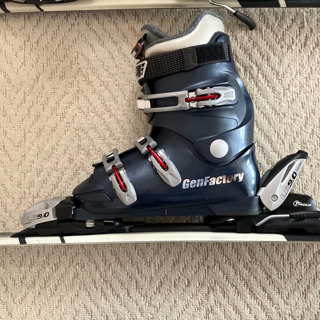 スキー、ビンディング、ブーツセット