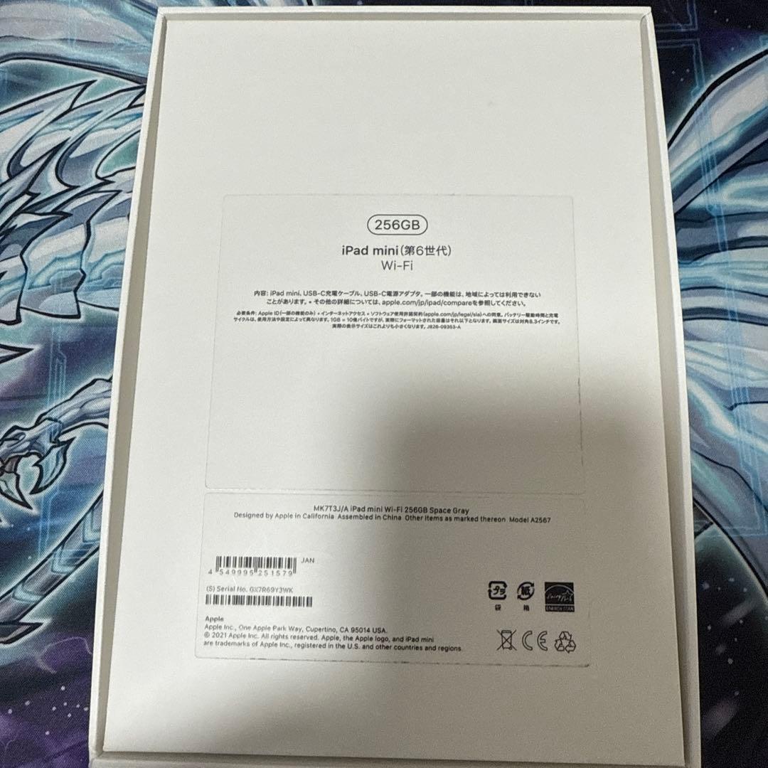 ipadmini 第6世代　256gb スペースグレイ　wifiモデル