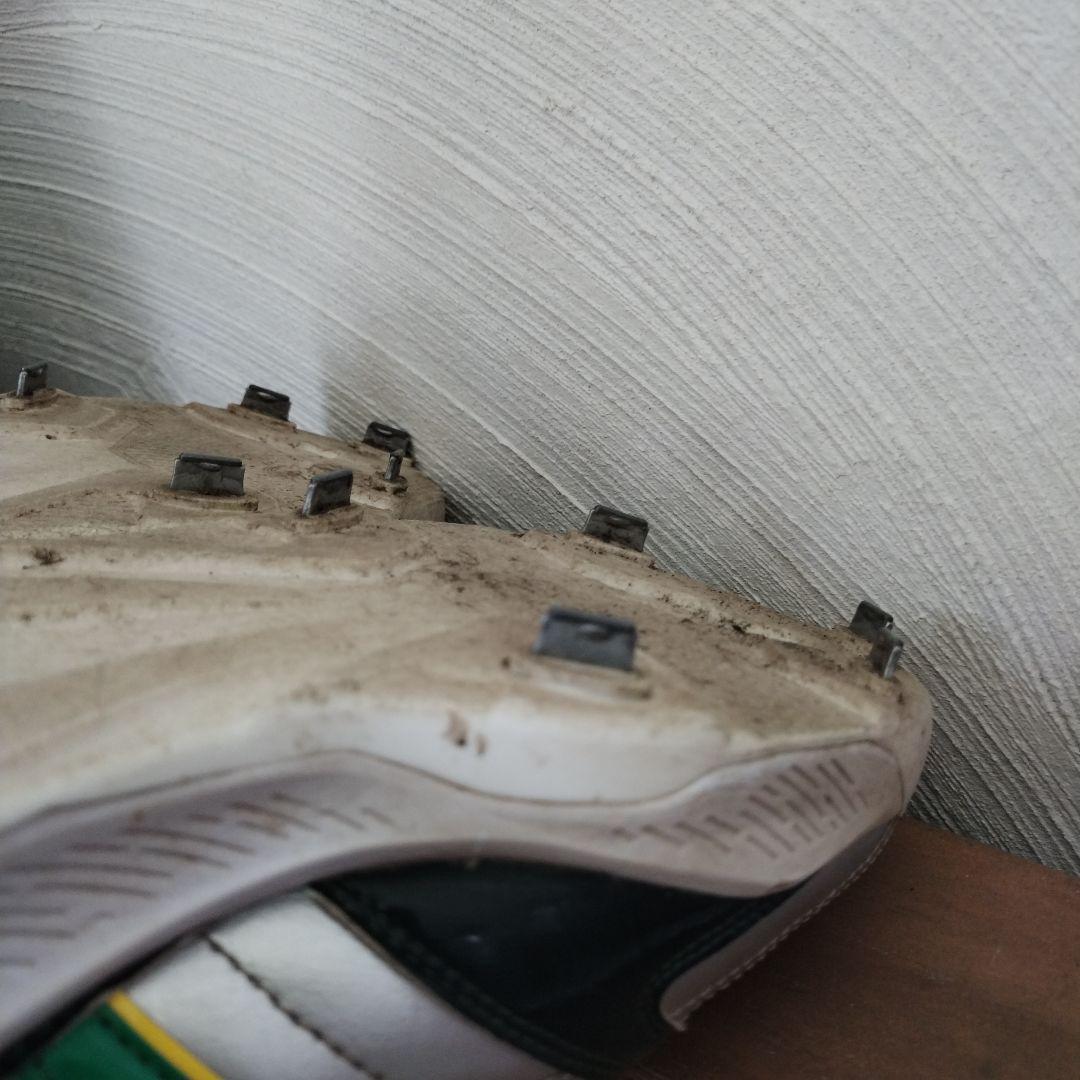 ミズノグローバルエリート オーダースパイク 25.5 シルバー/グリーン