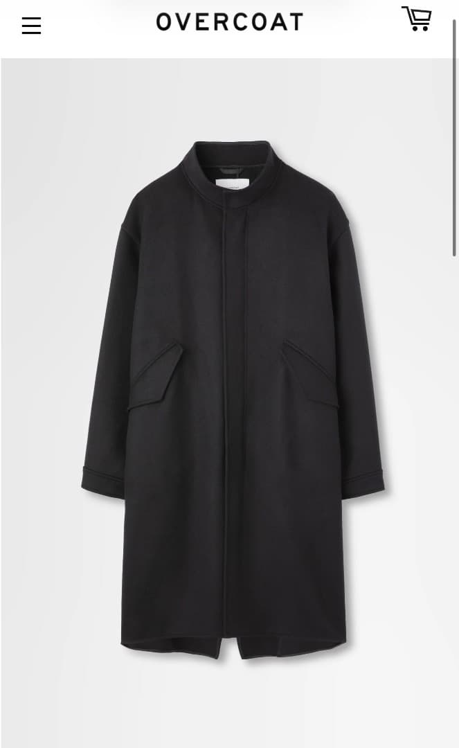 ジャケット・アウター Overcoat Mods Coat In Double Face Beaver