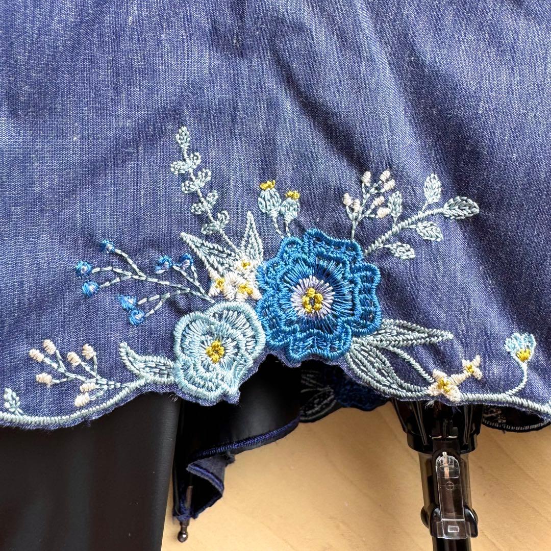 ★新品★Blao　晴雨兼用　日傘　１級遮光　遮熱効果　サマーシールド　軽量　刺繍