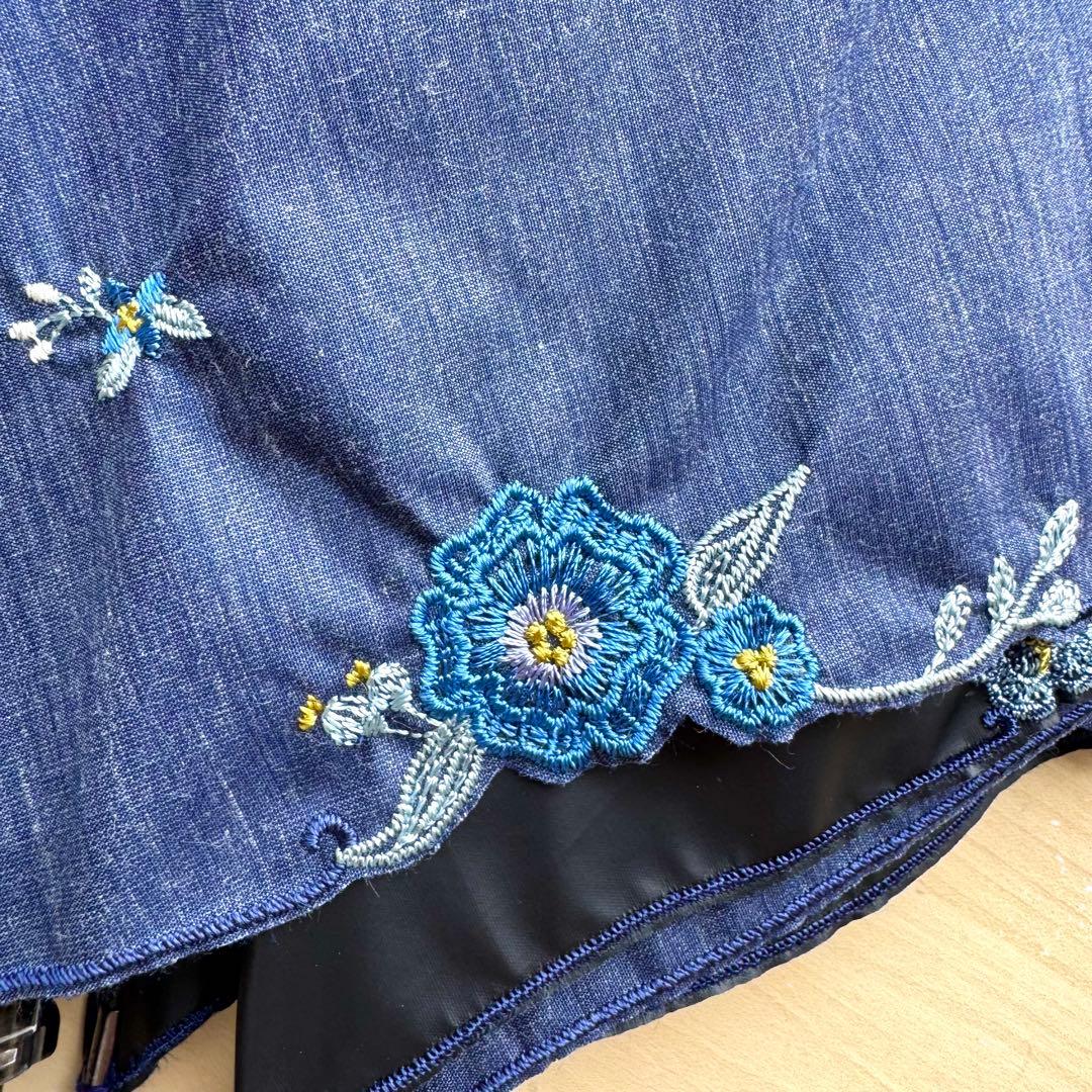 ★新品★Blao　晴雨兼用　日傘　１級遮光　遮熱効果　サマーシールド　軽量　刺繍