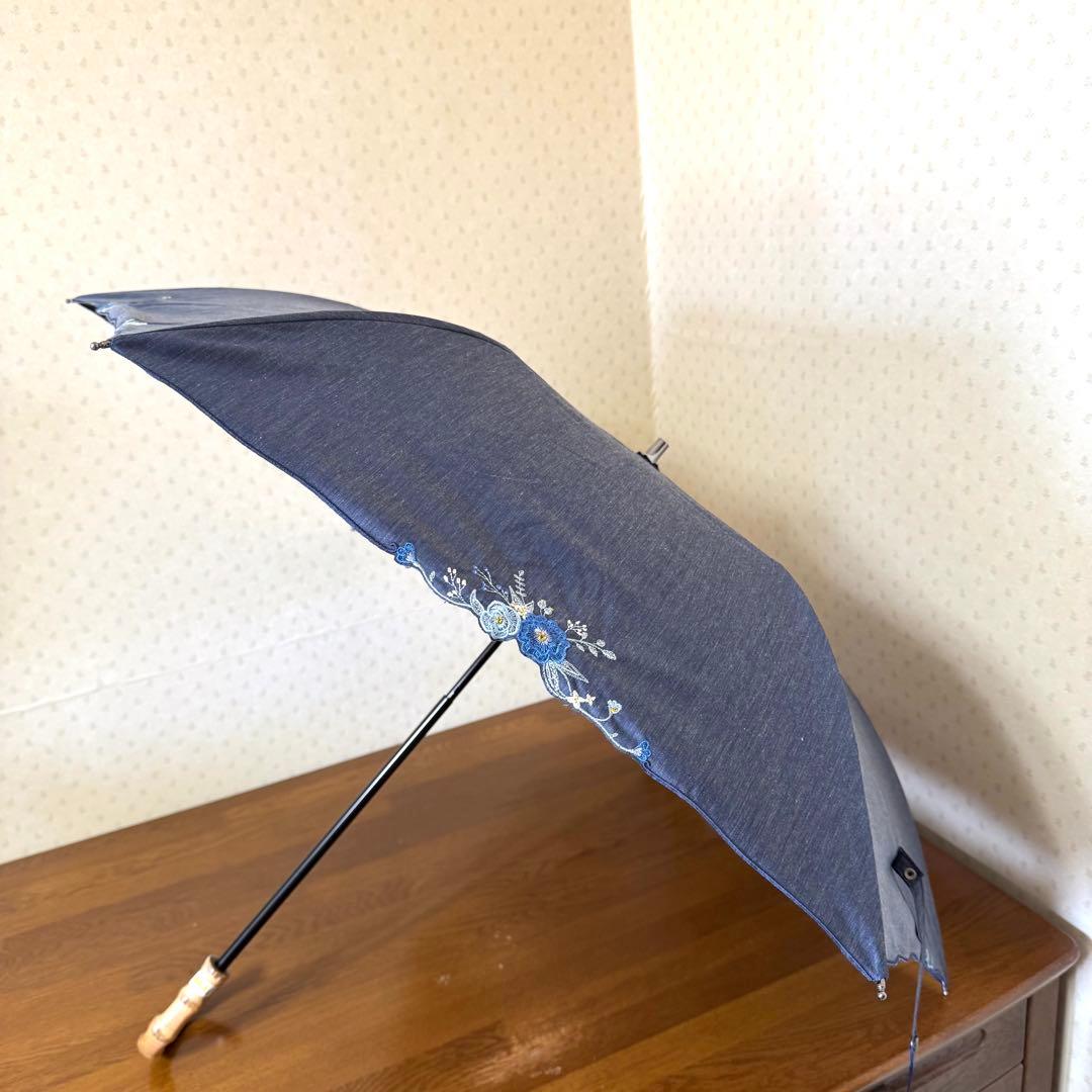 ★新品★Blao　晴雨兼用　日傘　１級遮光　遮熱効果　サマーシールド　軽量　刺繍
