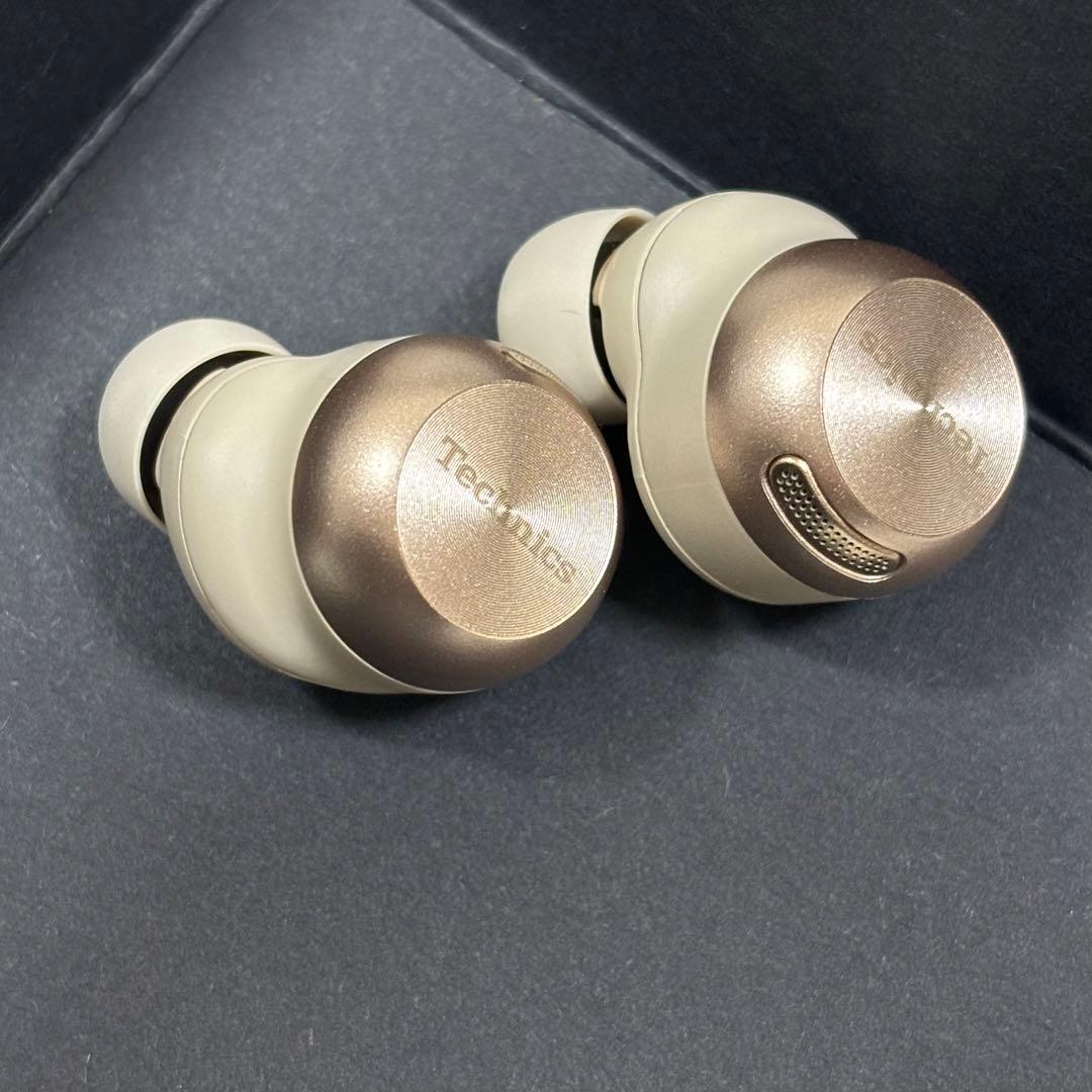 【美品】Technics ワイヤレスイヤホン EAH-AZ100-N ゴールド