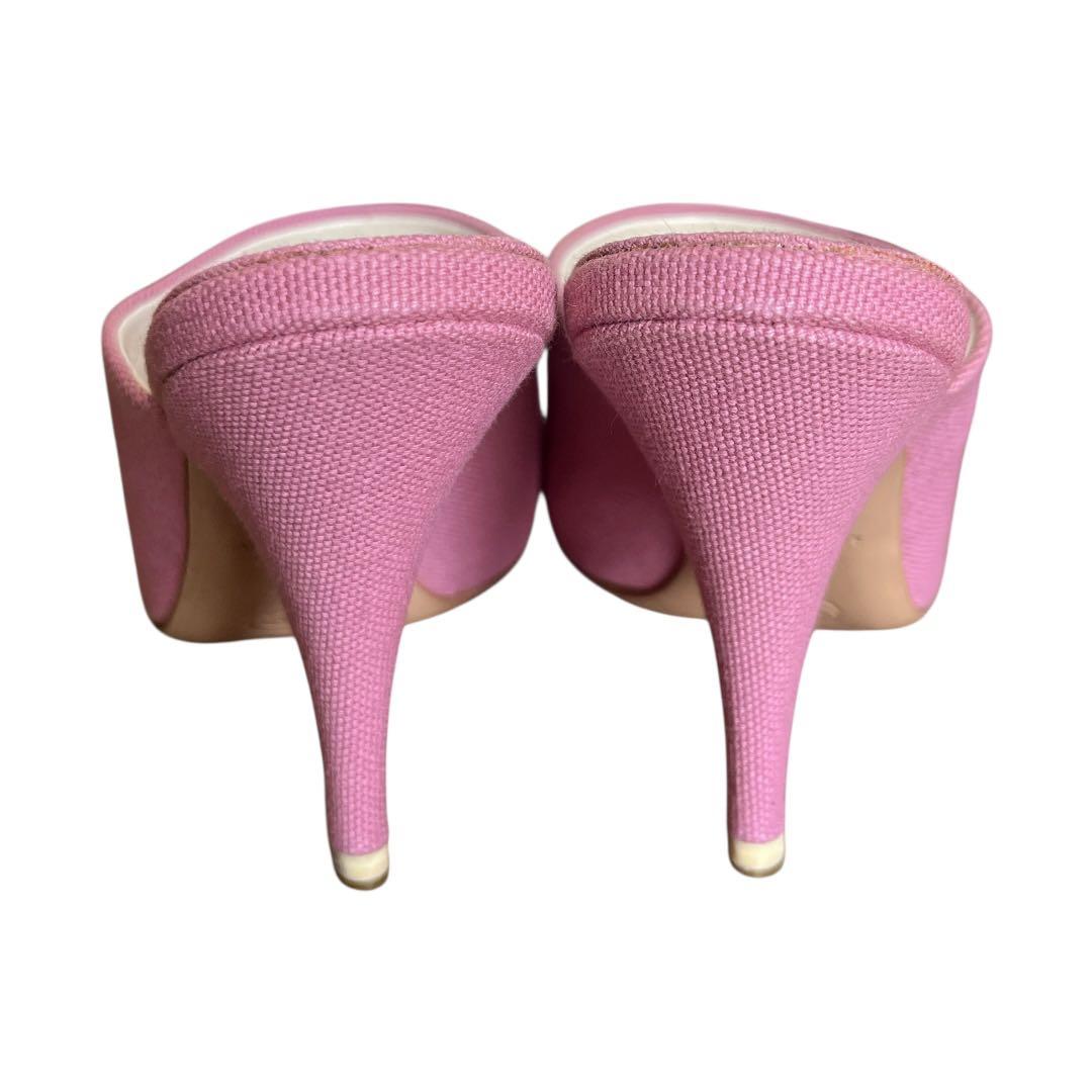 【極美品★付属品付】CHANEL ココマーク ミュール サンダル ピンク