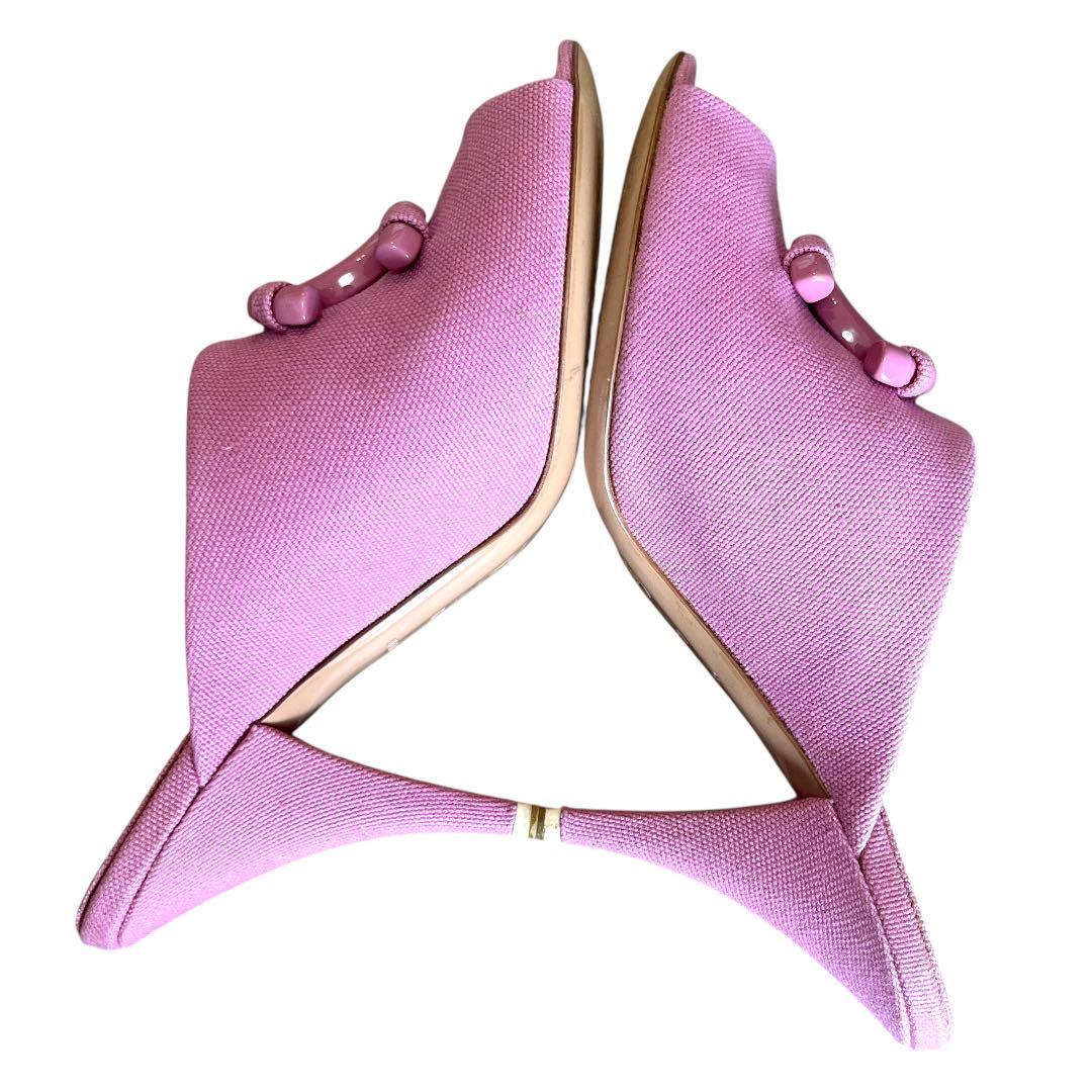 【極美品★付属品付】CHANEL ココマーク ミュール サンダル ピンク