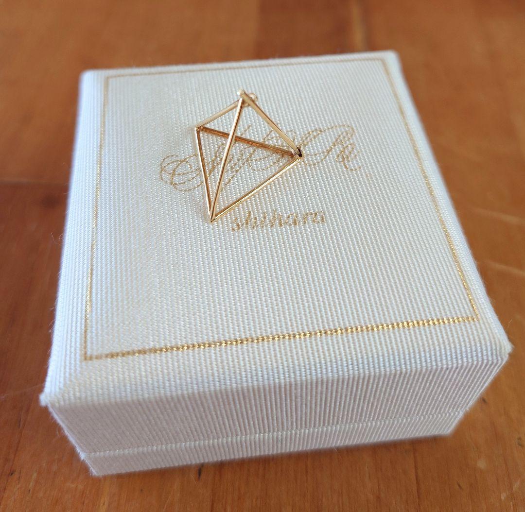 SHIHARA トライアングルピアス k18 1パーツ(片耳)