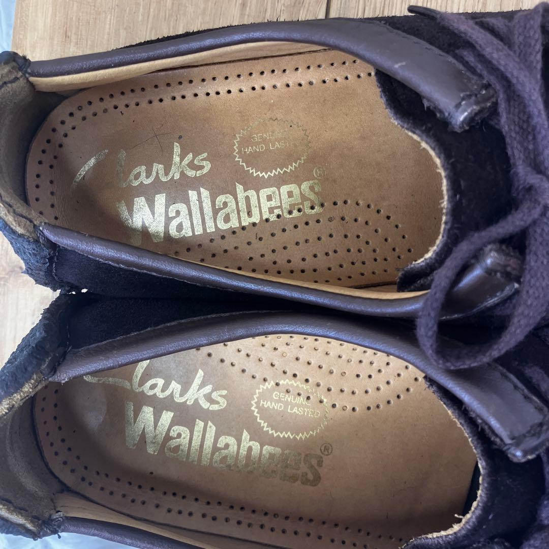 クラークス ナタリー　ワラビー　モカシン　スエード　ブラウン　ダークブラウン