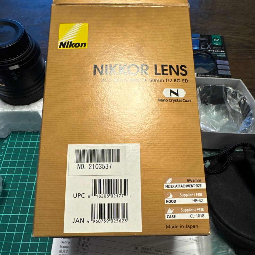 美品　NIKKOR 60mm f/2.8G ED Nikon ニコン