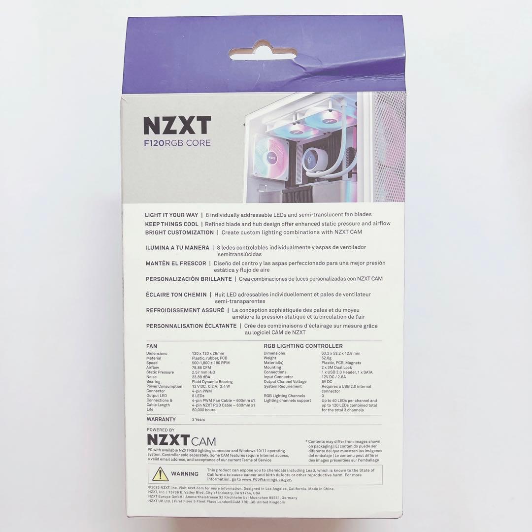 NZXT F120 RGB CORE 3個 × 2セット