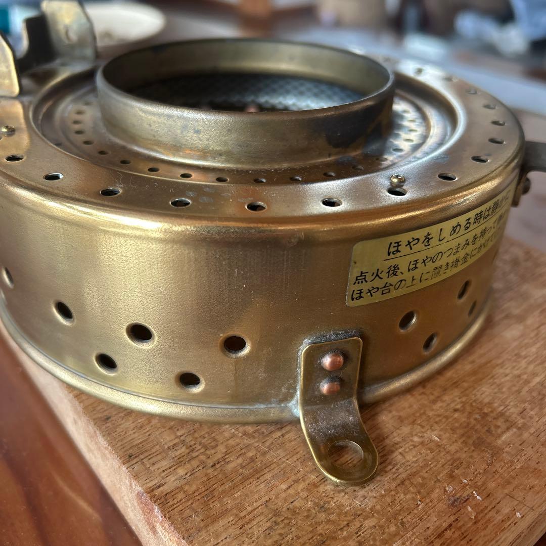 日本船燈　ニッセン　ゴールドフレーム　IS-1 ホヤ台　ワレ無し美品