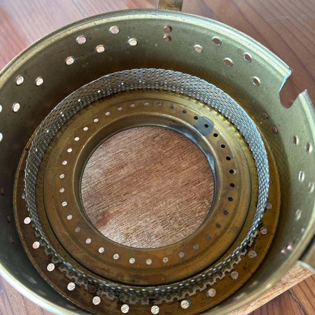 日本船燈　ニッセン　ゴールドフレーム　IS-1 ホヤ台　ワレ無し美品