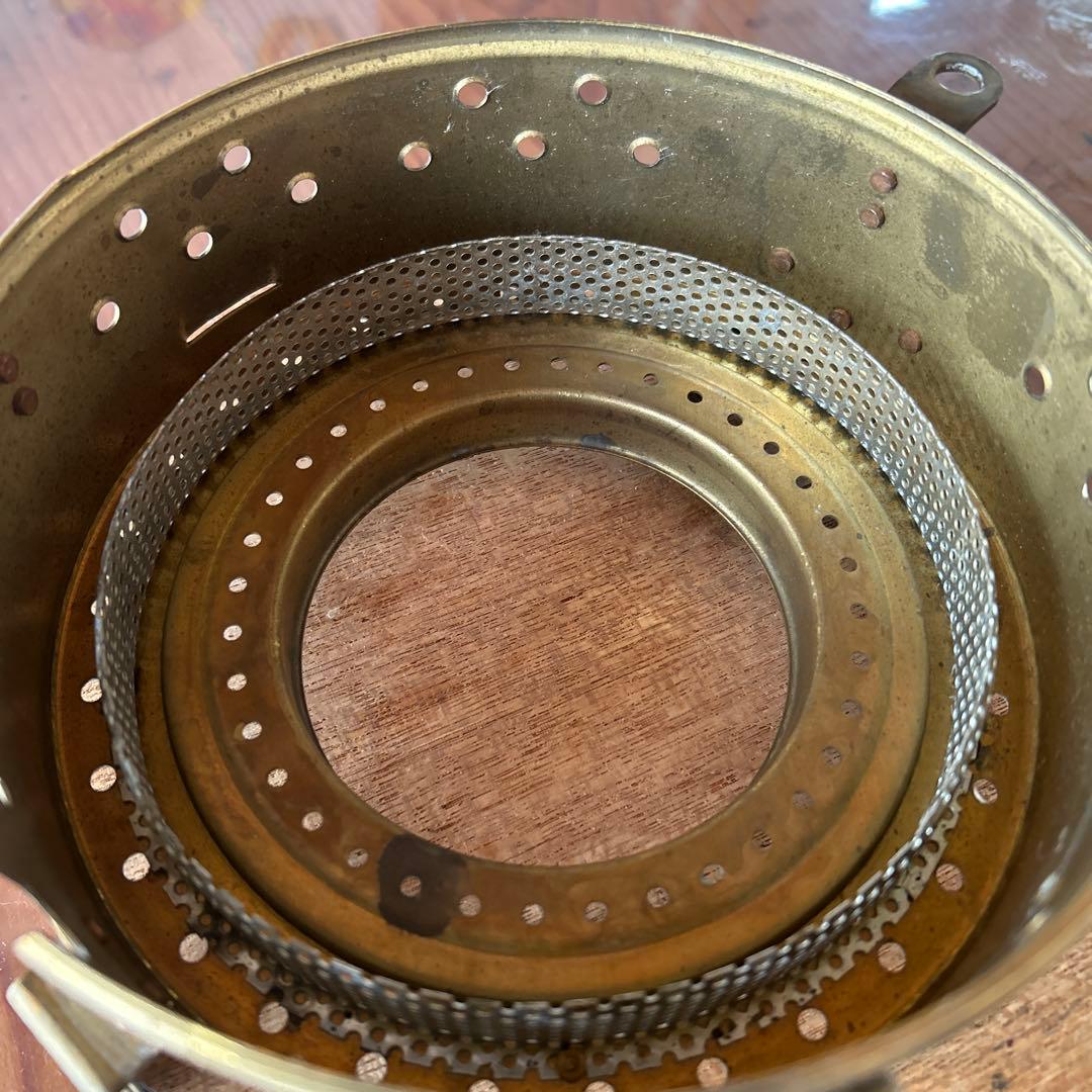 日本船燈　ニッセン　ゴールドフレーム　IS-1 ホヤ台　ワレ無し美品