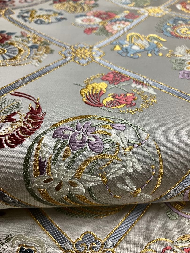 専用です　お仕立て上がり名古屋帯　新品未使用品　正絹　西陣織　No.350