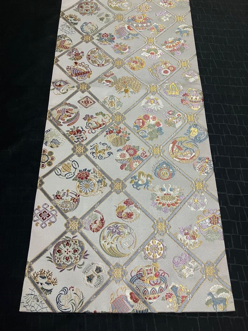 専用です　お仕立て上がり名古屋帯　新品未使用品　正絹　西陣織　No.350