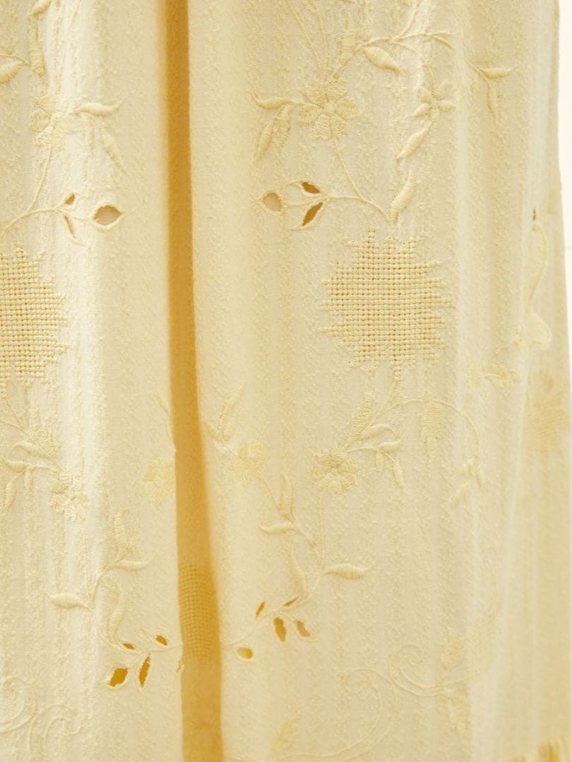 SNIDEL フラワーエンブロイダリーマキシワンピース