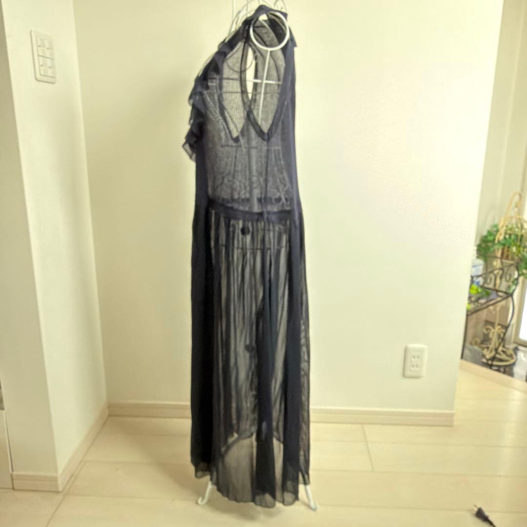 スーパービューティー42ロングジレ　ネイビー