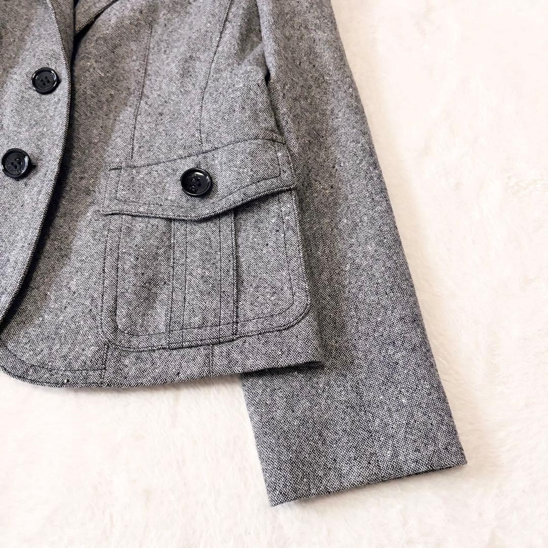 5793 【美品】 バーバリーロンドン テーラードジャケット 42 ツイード