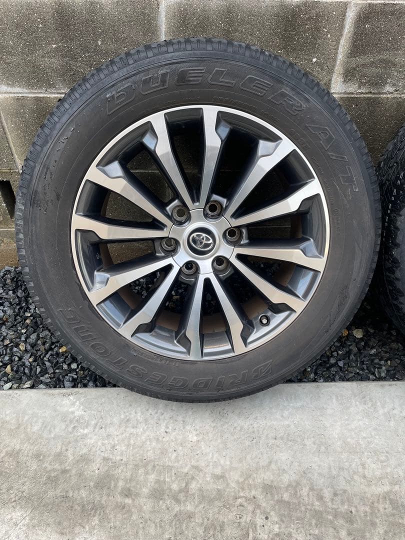 150系プラド　純正19インチホイールタイヤ4本セット