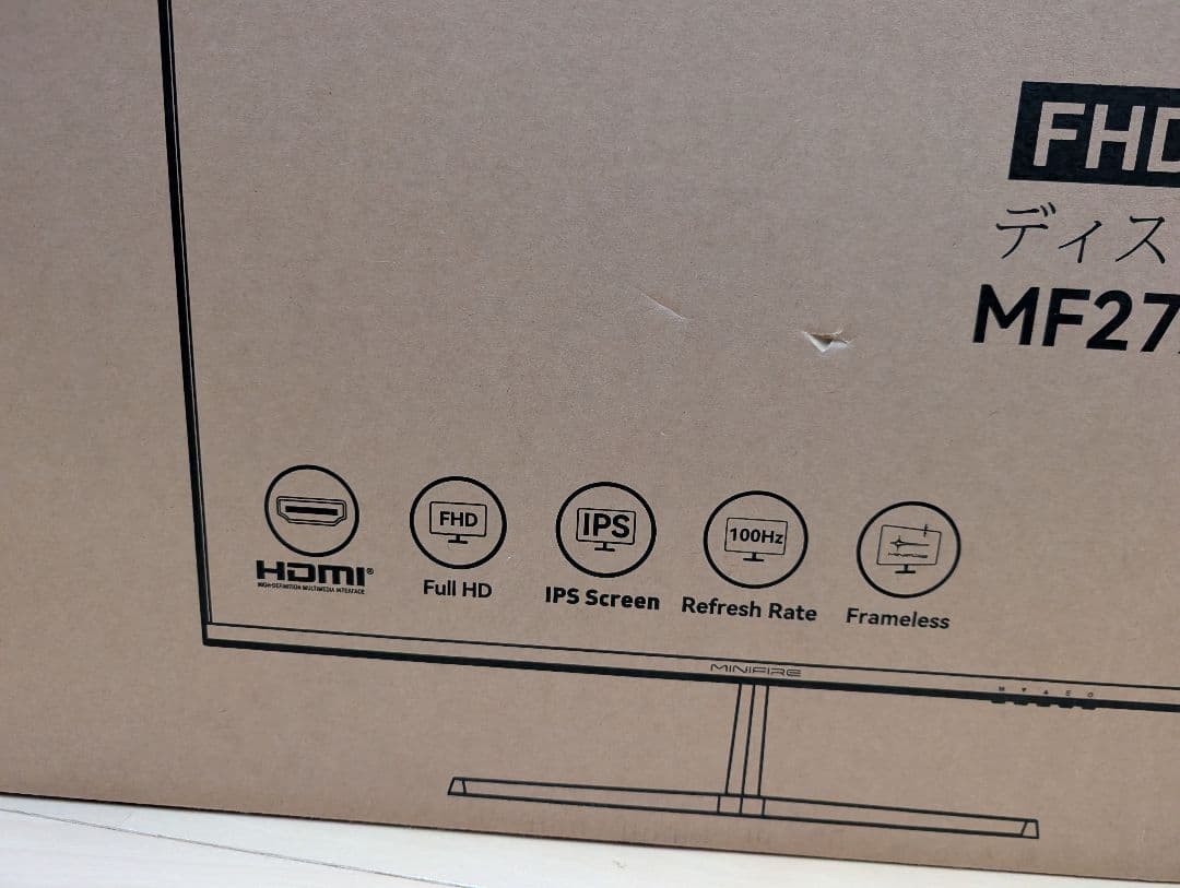 保管品　MINIFIRE MF27X3A 27インチ FHD IPSディスプレイ