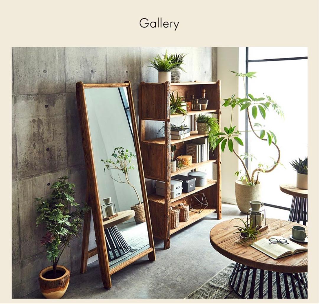 全身鏡/アンティークミラー（幅62cm×高さ165cm)