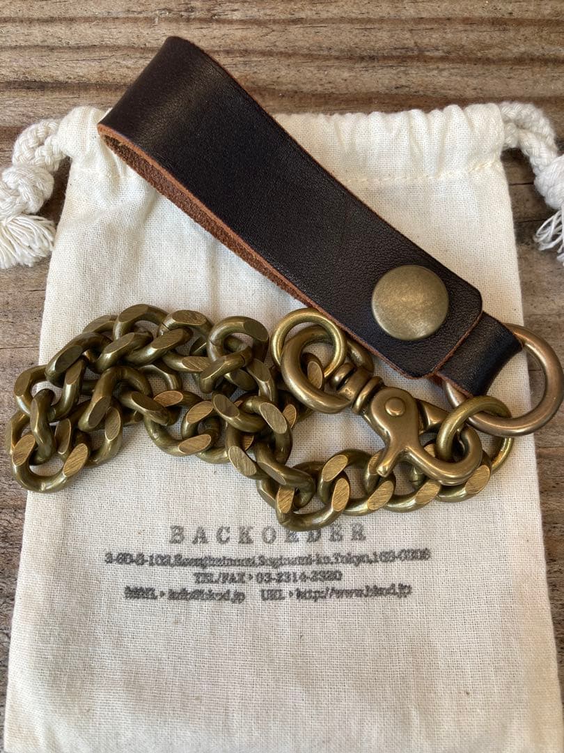 Backorder ウォレットチェーン　真鍮