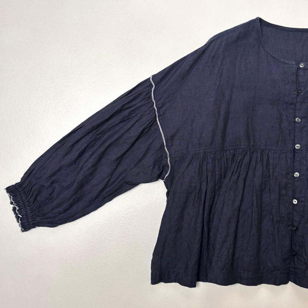 ネストローブ　マイパフィブラウス　紺