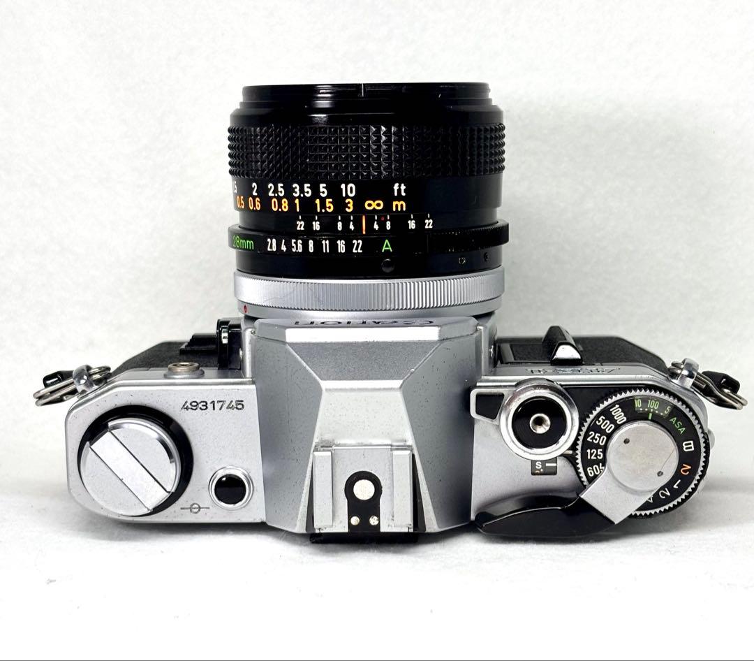 【完動品】キャノンフィルムカメラAE-1 & FD28mm No.334345