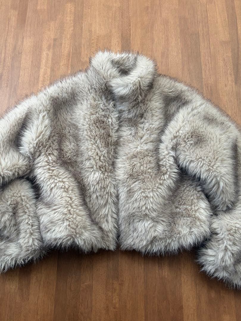 フェイクファーショートコート ナイスクラップ