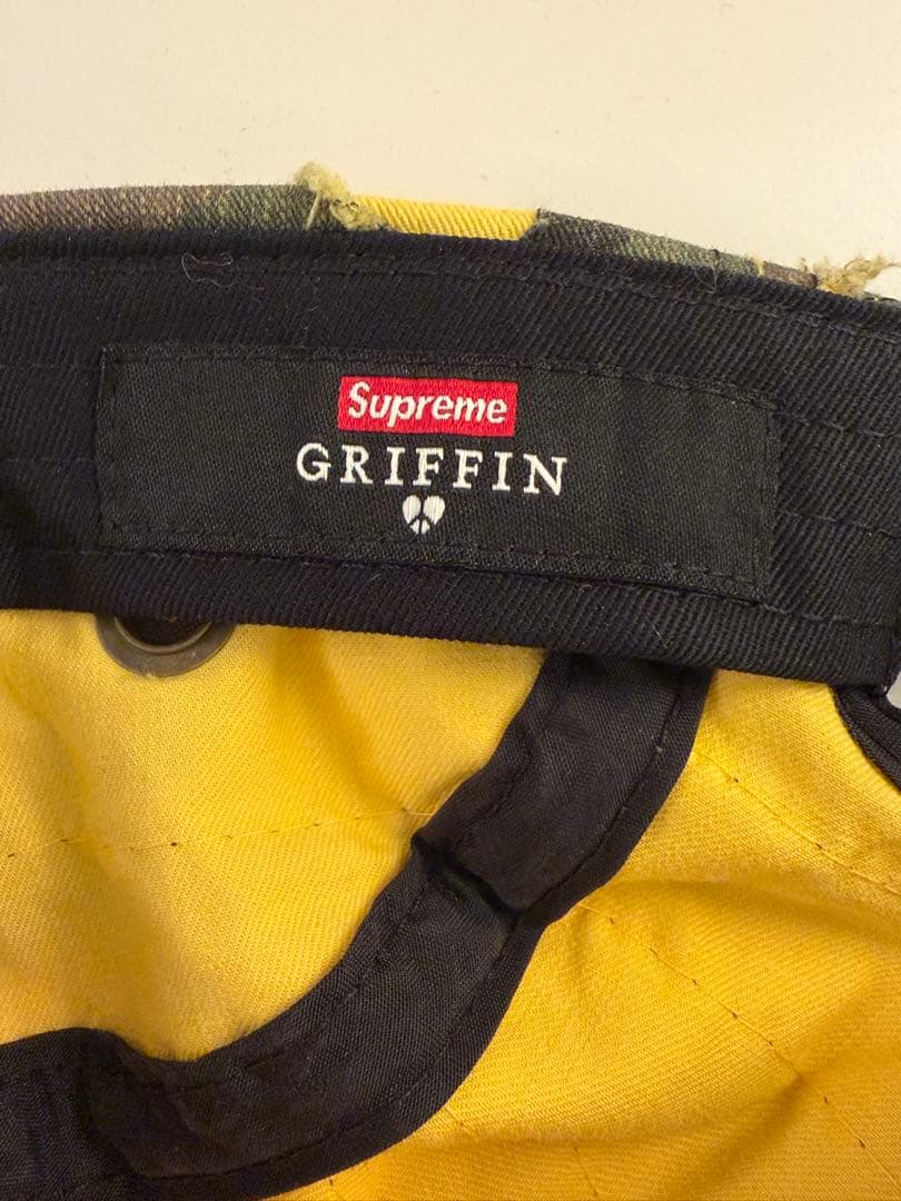 帽子 Supreme Griffin Camp Cap \"Yellow Camo\"