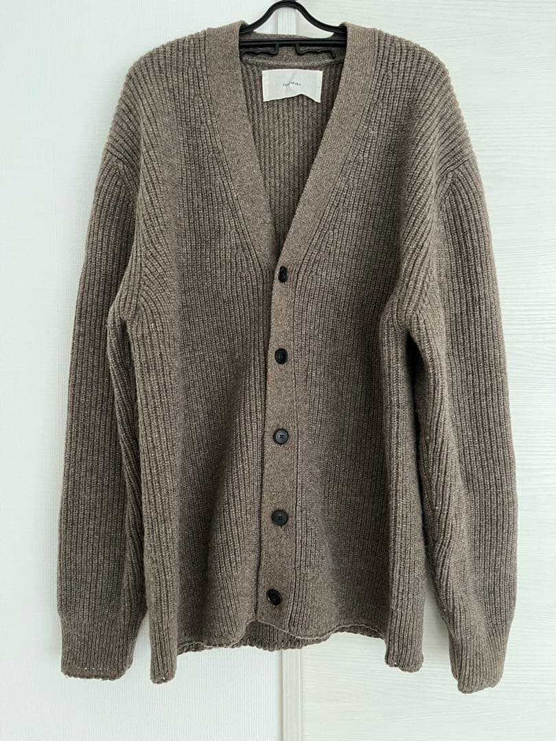 トップス todayful Wool Ribknit Cardigan