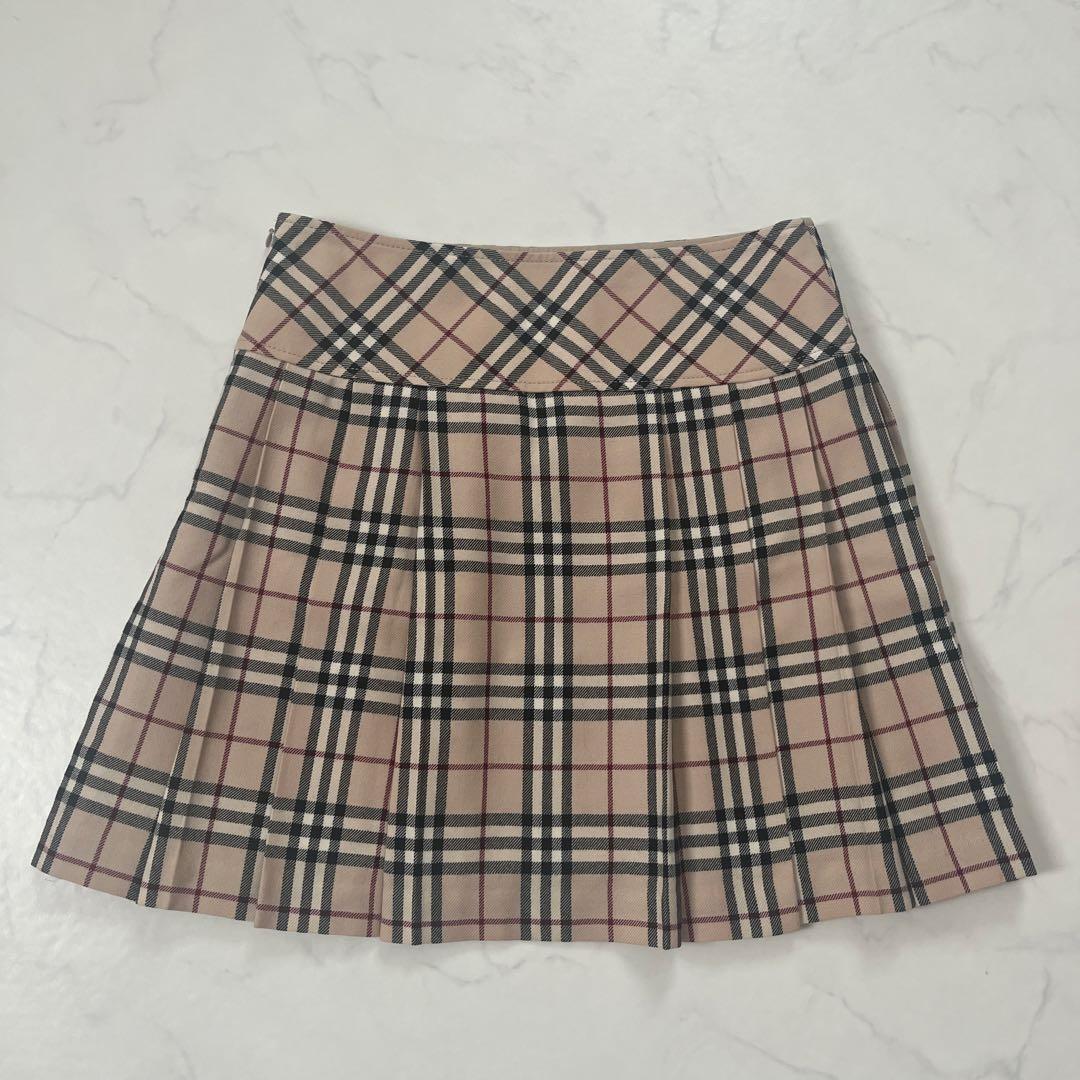 希少　バーバリーブルーレーベル　プリーツ　ミニスカート　安室奈美恵さん着用　38