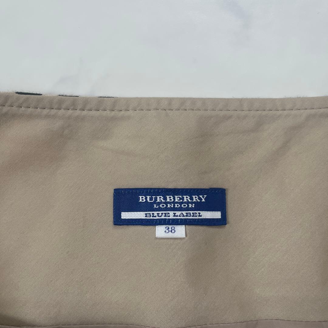 希少　バーバリーブルーレーベル　プリーツ　ミニスカート　安室奈美恵さん着用　38