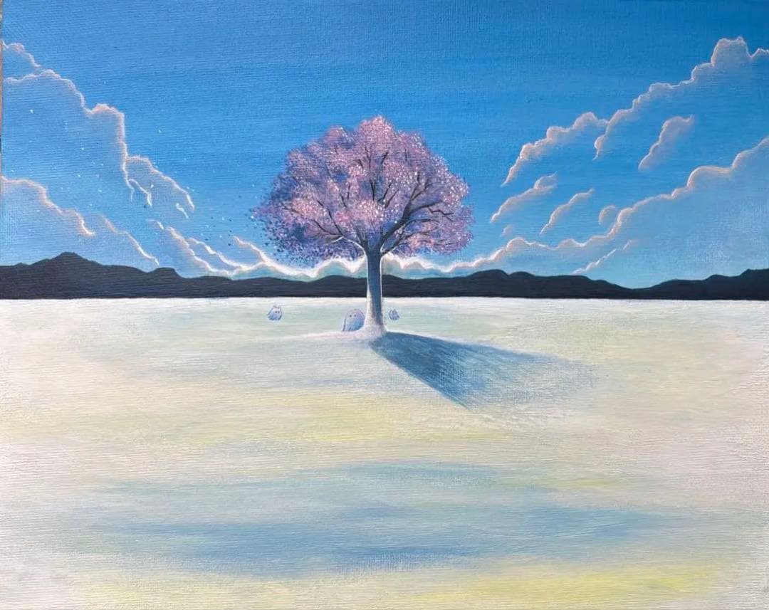 sakura アクリル画