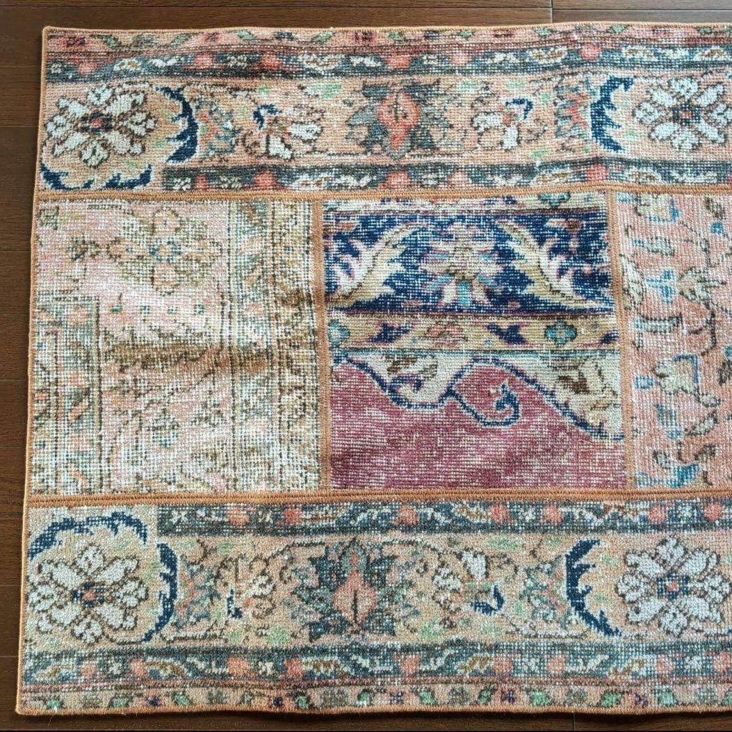 ＊ヴィンテージラグ トルコラグ ラウンドラグ Vintage rug 06＊