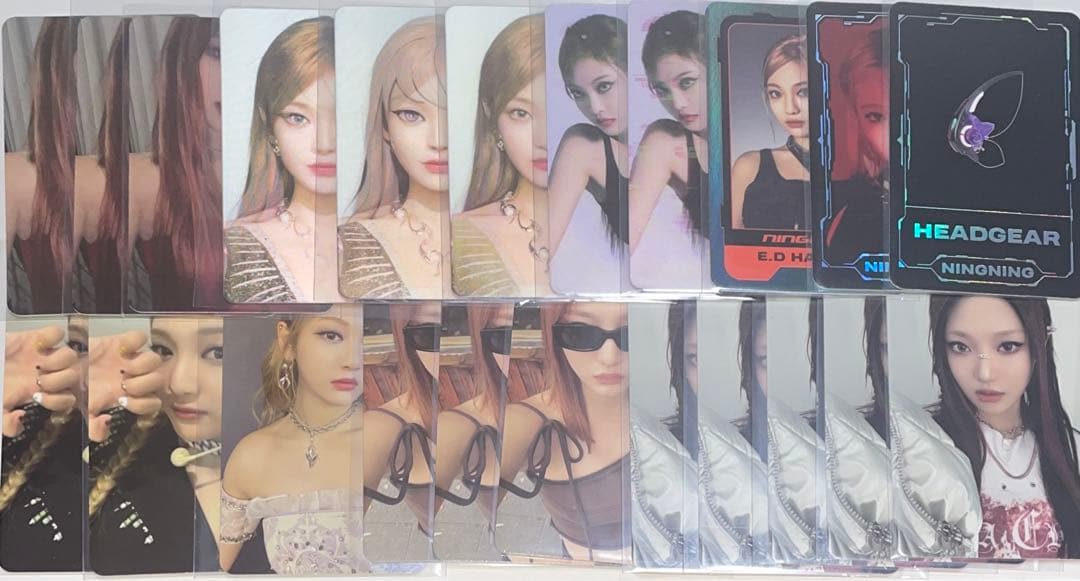 aespa ニンニン トレカ 100枚以上 ＋おまけ　まとめ売り カリナ FC