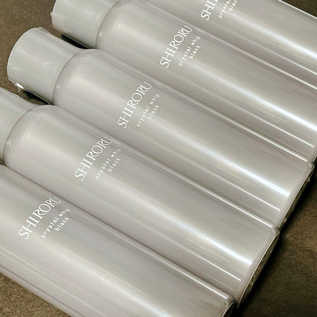 【未使用・未開封】SHIRORUクリスタルホイップ ブラック120g 5本