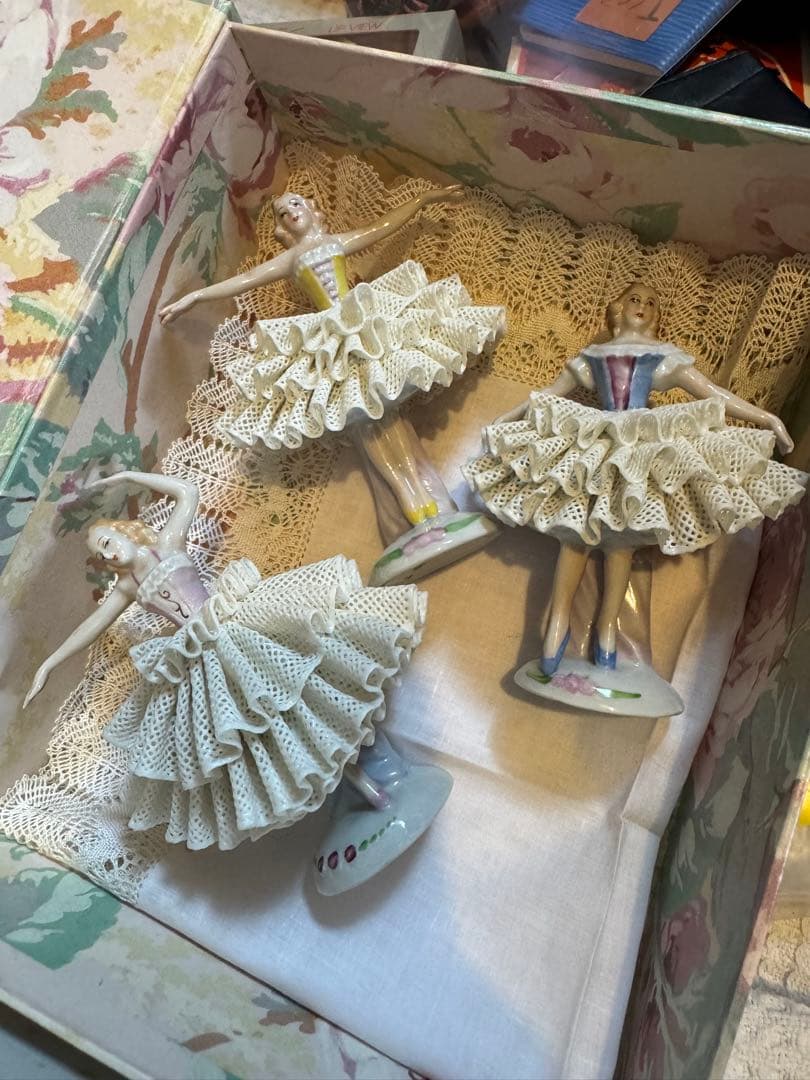 10/25まで/超美品ドイツマイセンドレスデン　ジッツェンドルフ 陶器バレリーナ