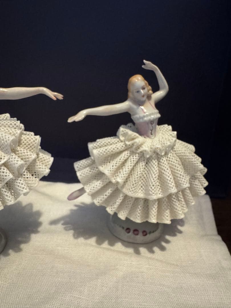 10/25まで/超美品ドイツマイセンドレスデン　ジッツェンドルフ 陶器バレリーナ