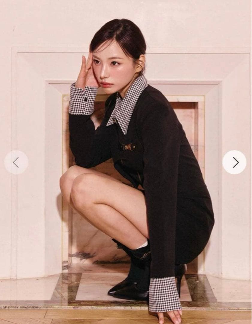 Randy アシンメトリーバックルハウンドワンピース